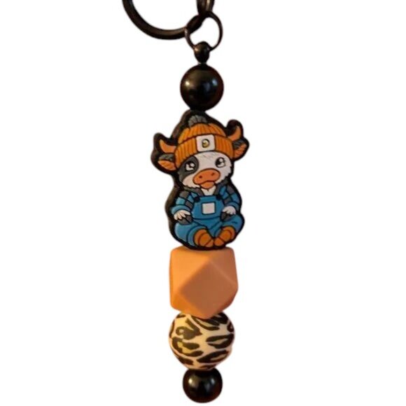 Handmade Chicago Bulls Keychain/Purse Charm  NEW - Picture 1 of 1